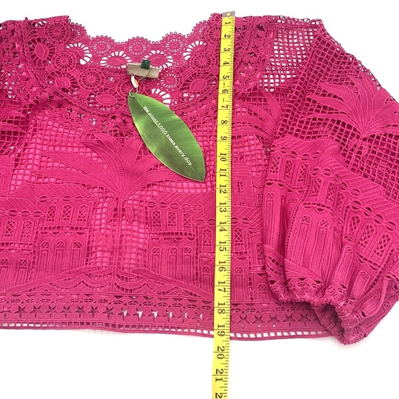 FARM Rio Pink Lace Top - Picture 13 of 16